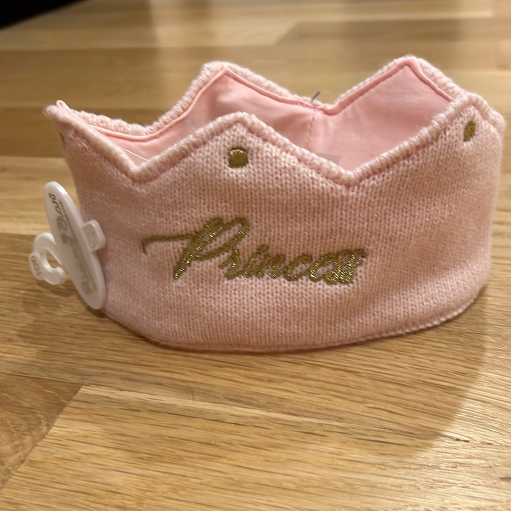 NWT Toddler pink princess crown cotton